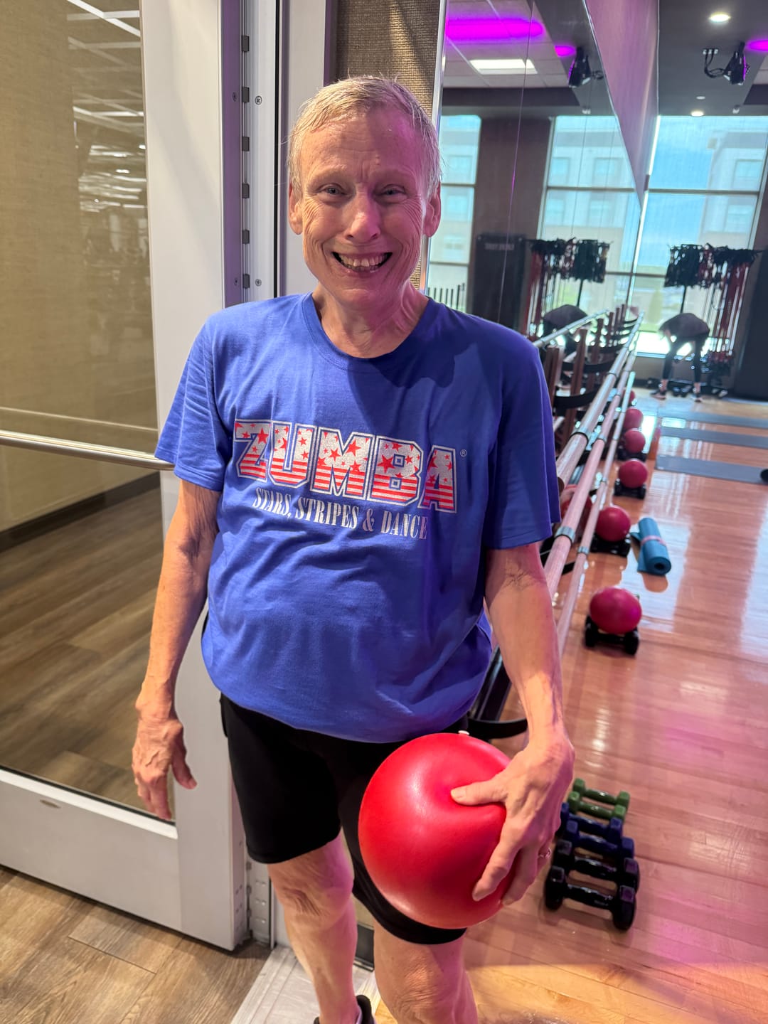 Customer photo review of Zumba Stars And Stripes Tee