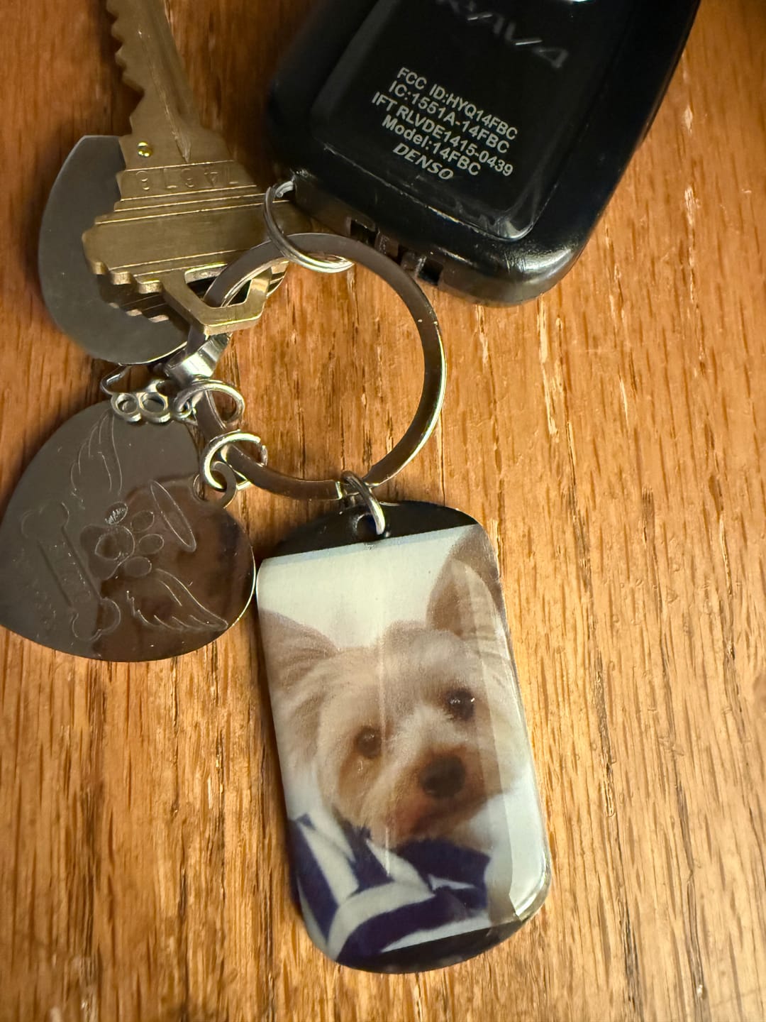 Customer photo review of DON'T CRY FOR ME I'M OK!! - UPLOAD IMAGE - PERSONALIZED KEYCHAIN