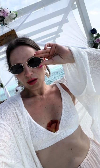 Customer photo review of Lace Kimono