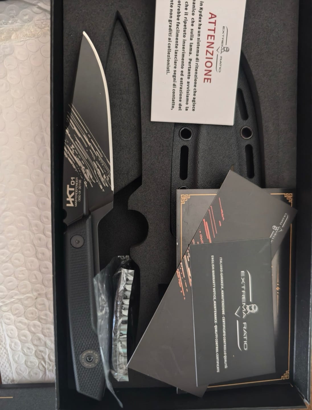 Customer photo review of Master Defender Tactical Knife DC53 Steel