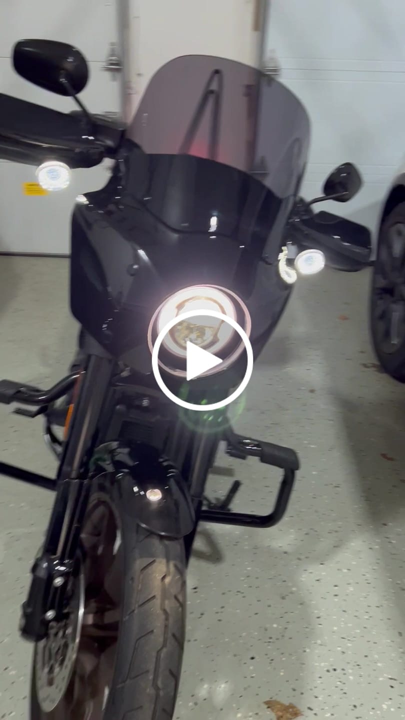 Customer video review of Iron Born Blade 25" Sissy Bar w/ Foldable Rack for Harley Softail Low Rider S FXLRS Matte Black