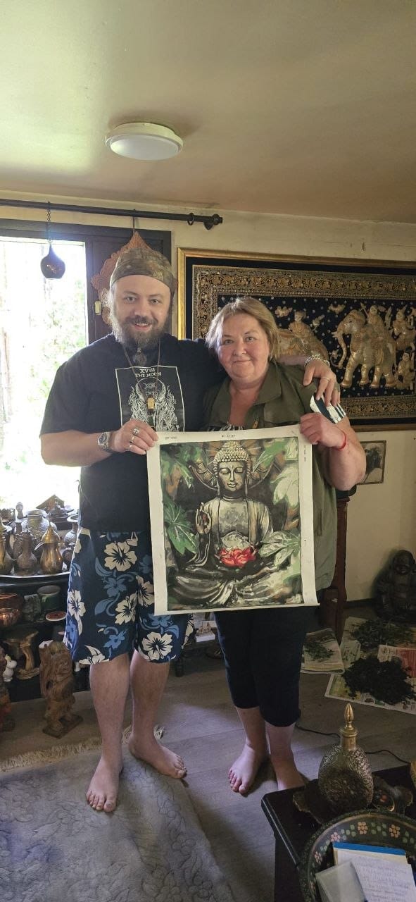 Customer photo review of Buddha | Paint by Numbers