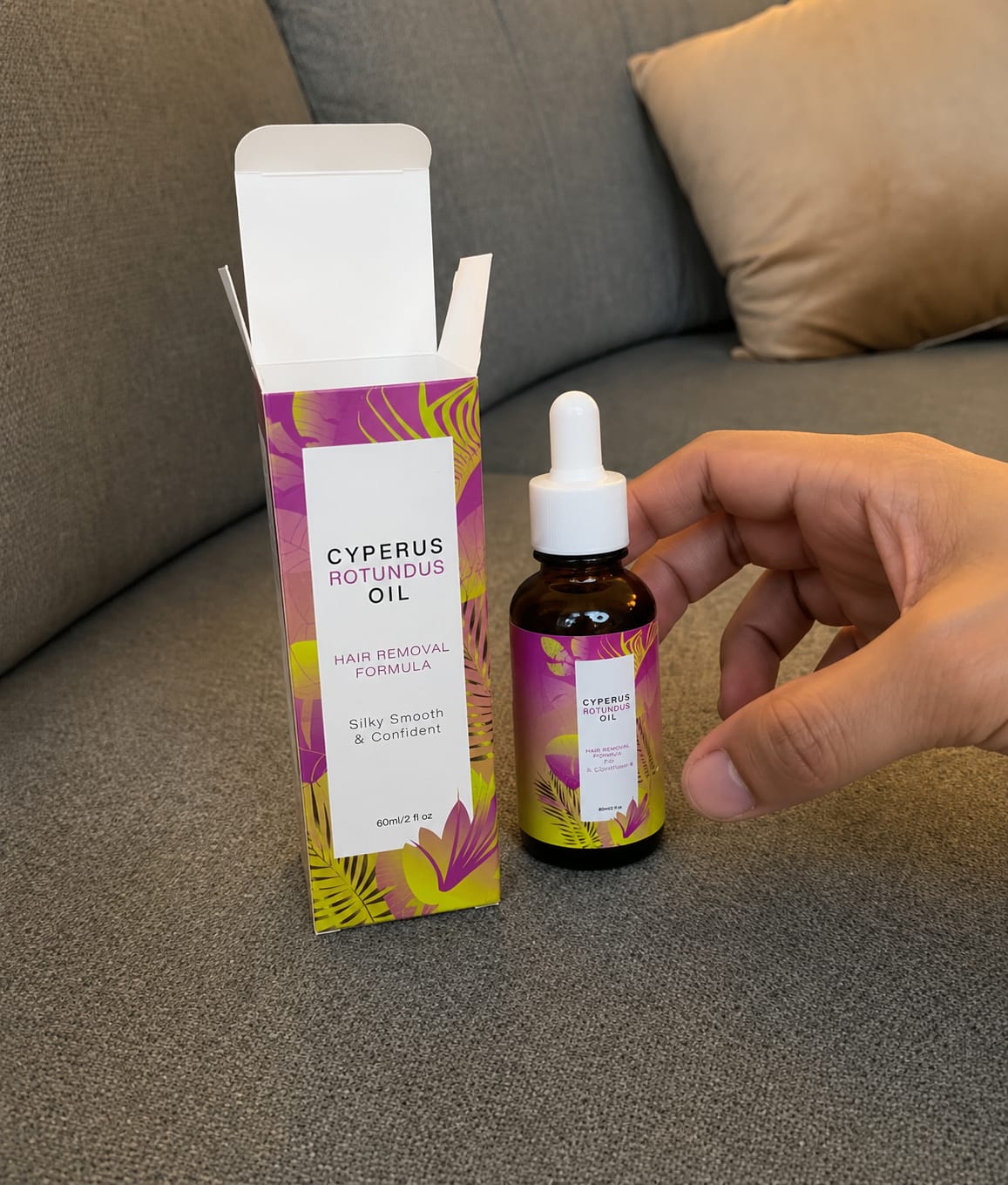 Customer photo review of Aceite botánico anti-crecimiento |     Alternativa natural a los láseres