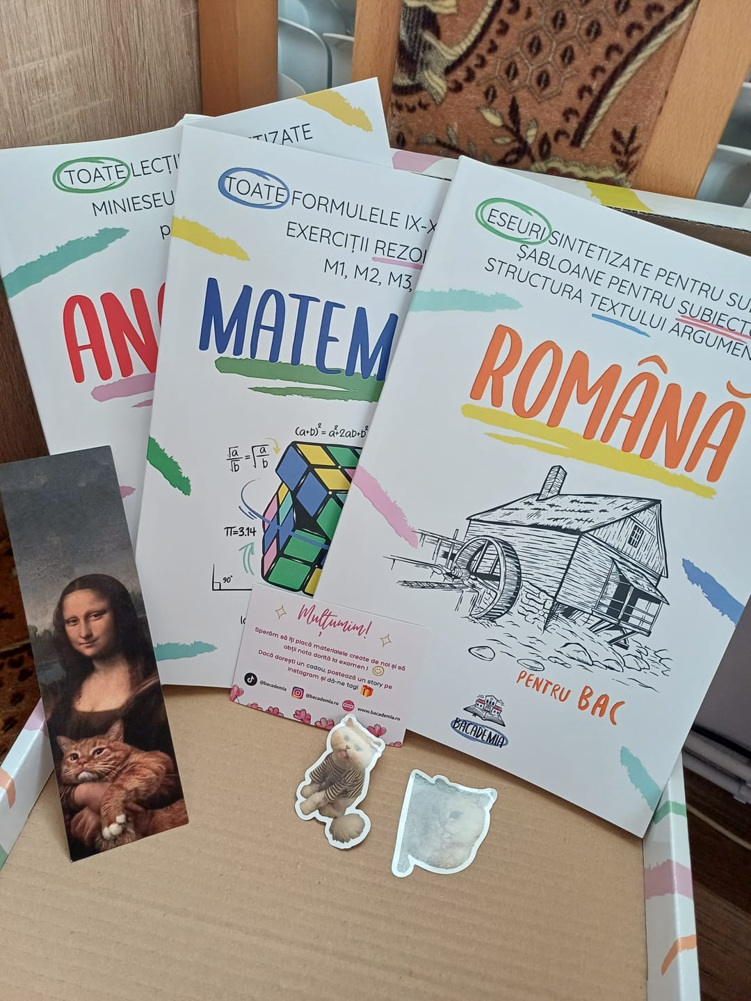 Customer photo review of Pachet Bacalaureat (Română + Matematică + Anatomie clasele XI-XII) Bacademia