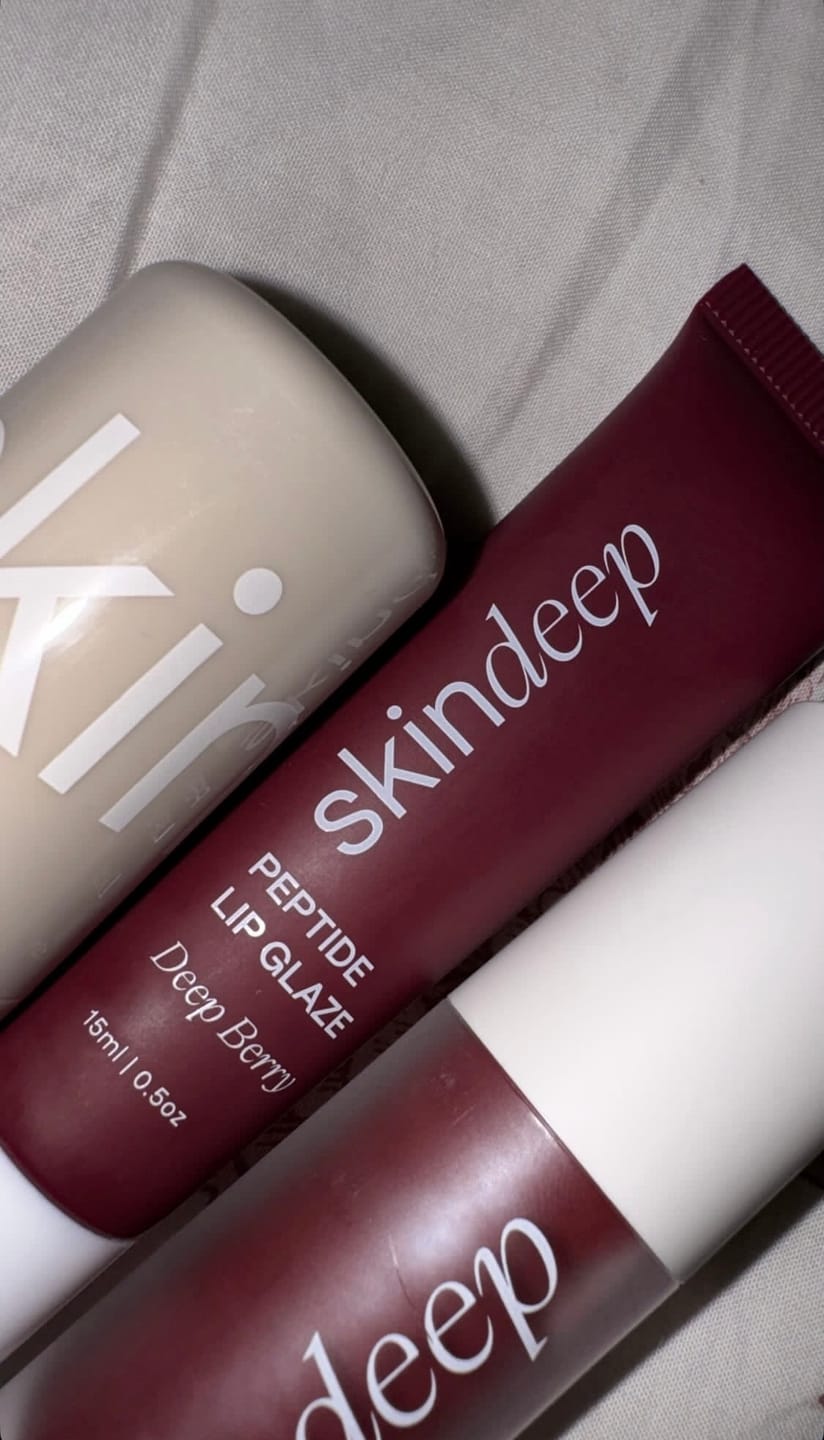 Customer photo review of Lip Glaze+Velvet Flush Duo