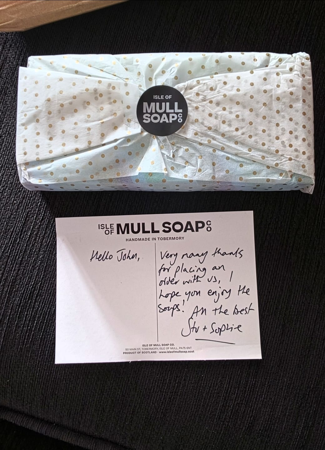 Customer photo review of Doublemint Super Scrub Isle of Mull Soap