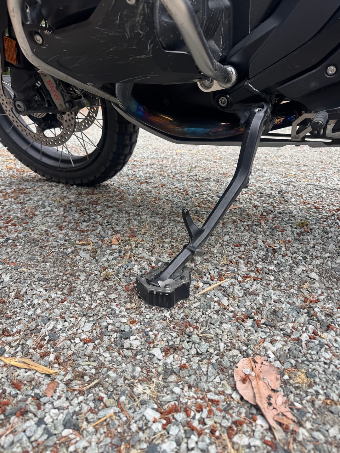 Customer photo review of Side Stand Foot Extension BMW R1300GS / Adventure