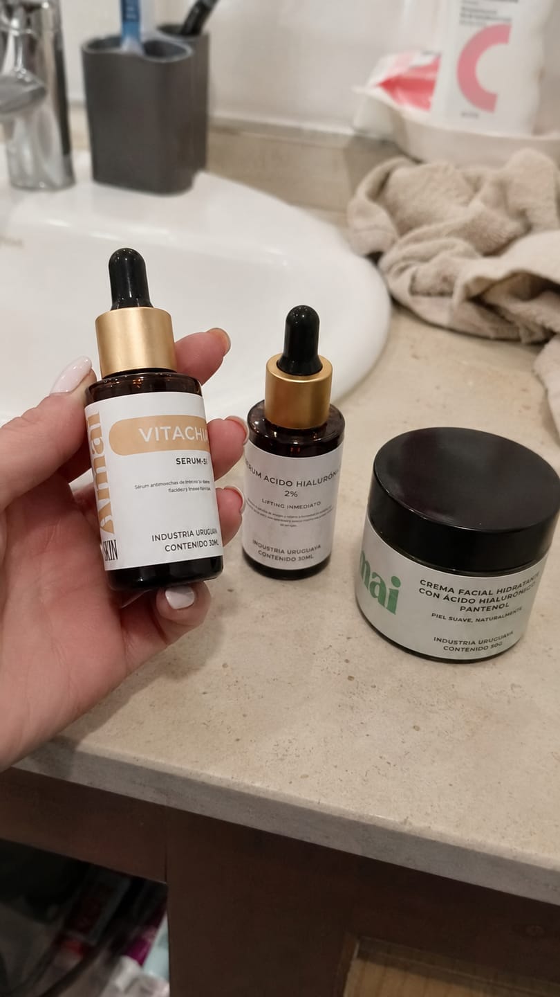 Customer photo review of Kit Glow Radiante | Antiarrugas y Luminosidad | AmaiSkin Uruguay