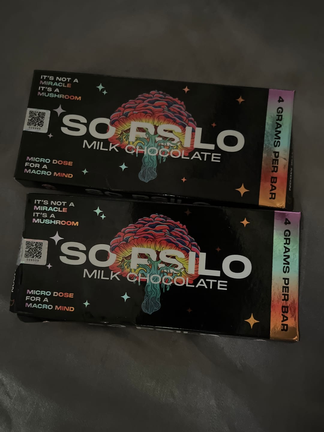 Customer photo review of Mushroom Chocolate Bars