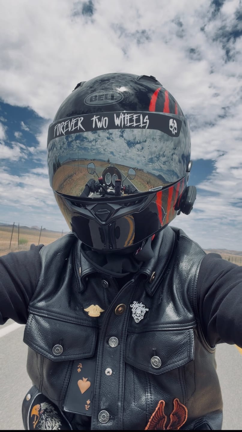 Customer photo review of FOREVER TWO WHEELS HELMET VISOR