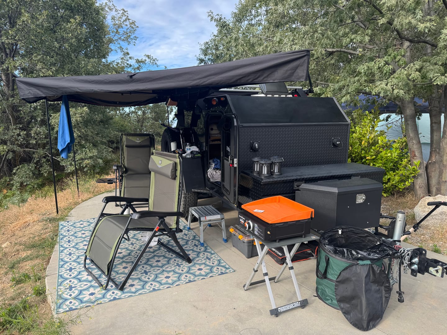 Customer photo review of OPENROAD 180 Free Standing Awning