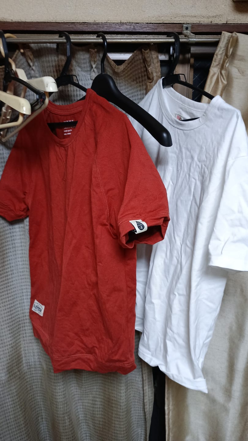 Customer photo review of 2枚組！無地2色コットン海軍クルーネックTee
