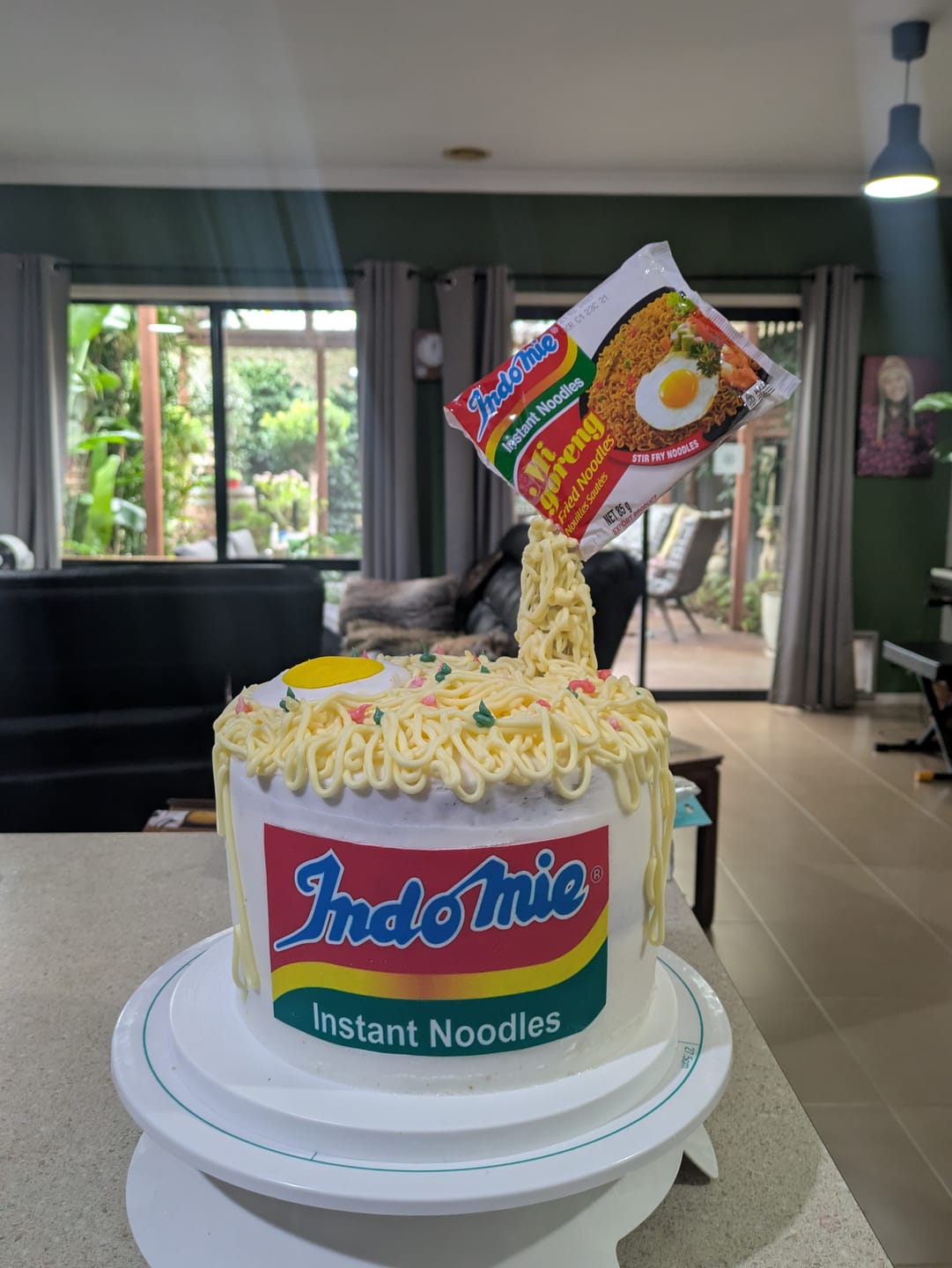 Customer photo review of A5 Rectangle Custom Edible Icing Image