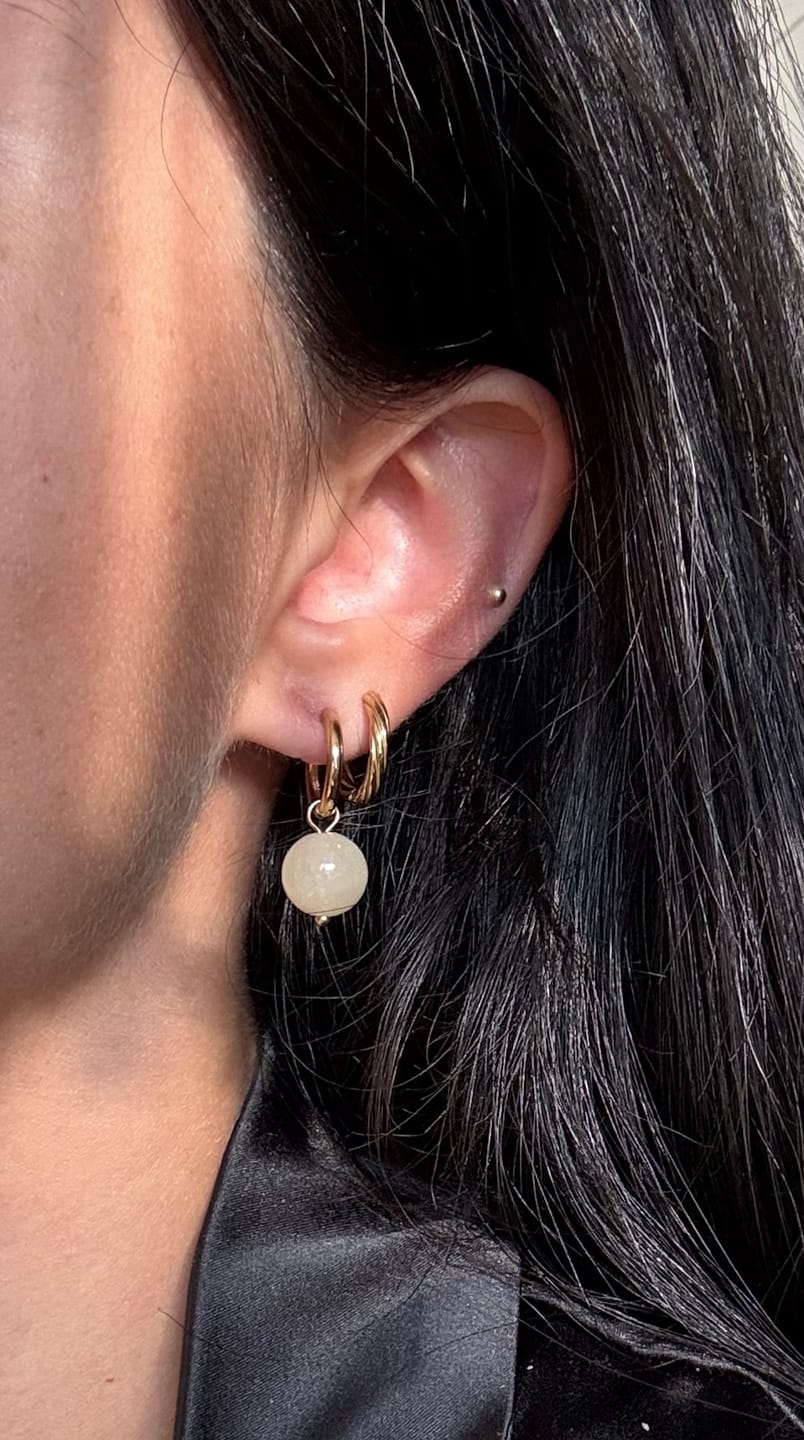 Customer photo review of Soleil Hoops - Gold