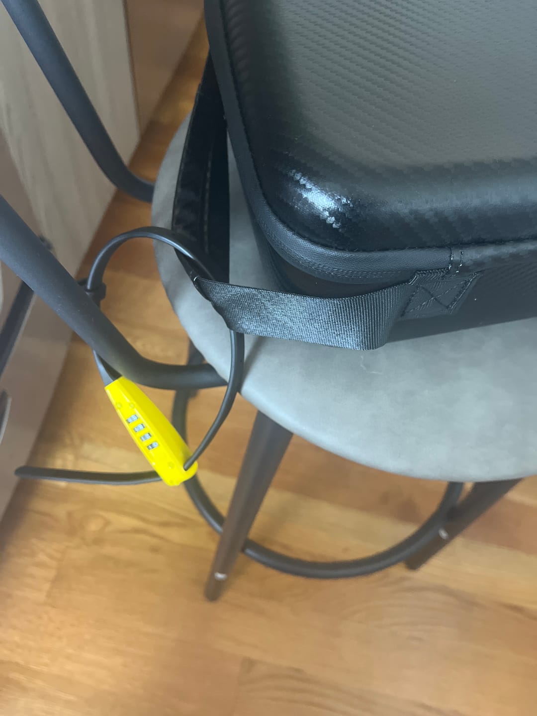 Customer photo review of Portable Combination Cable Lock - 52cm