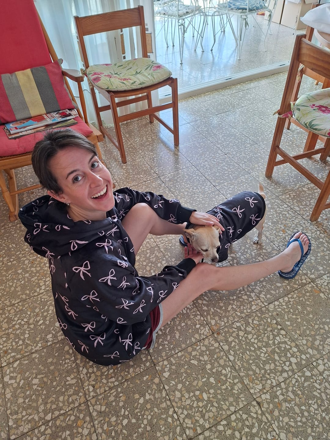 Customer photo review of Coquette Dog Hoodie