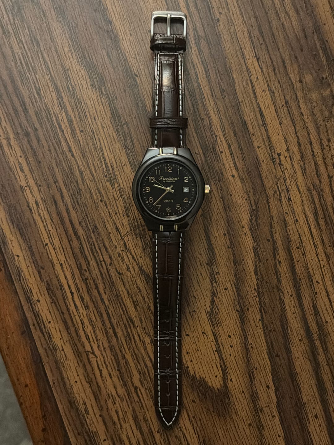 Customer photo review of Leather - Crocodile Grain - Chocolate Brown