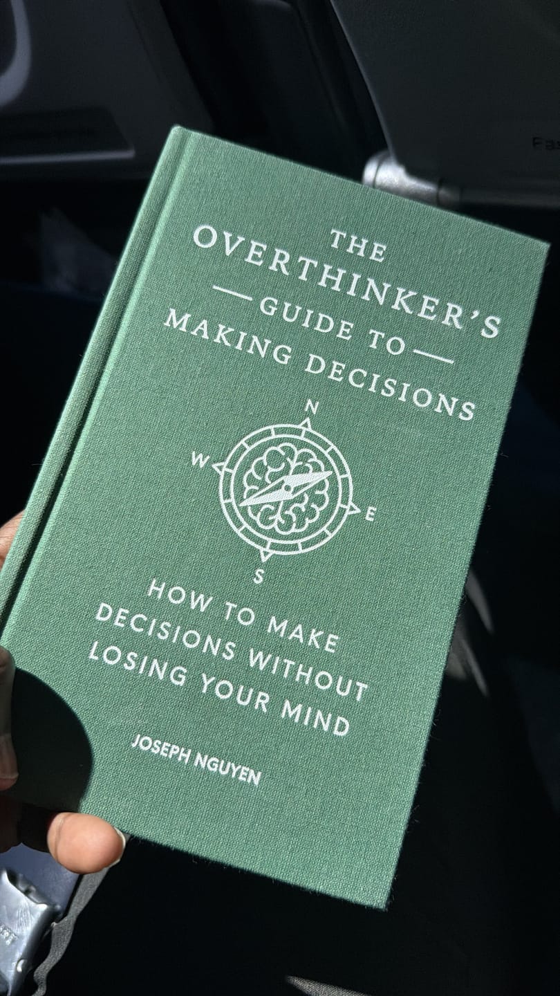 Customer photo review of The Overthinker's Guide to Making Decisions: How to Make Decisions without Losing Your Mind