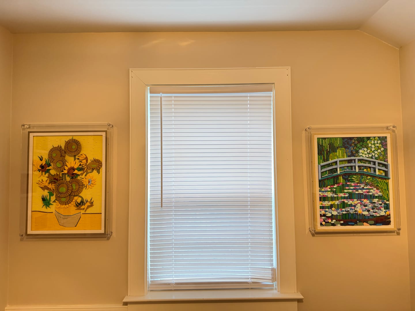 Customer photo review of Wall Mounted Display Case for LEGO® 31215 Art Vincent van Gogh – Sunflowers