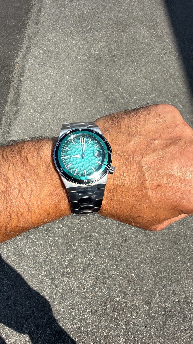 Customer photo review of Oceanic Blue