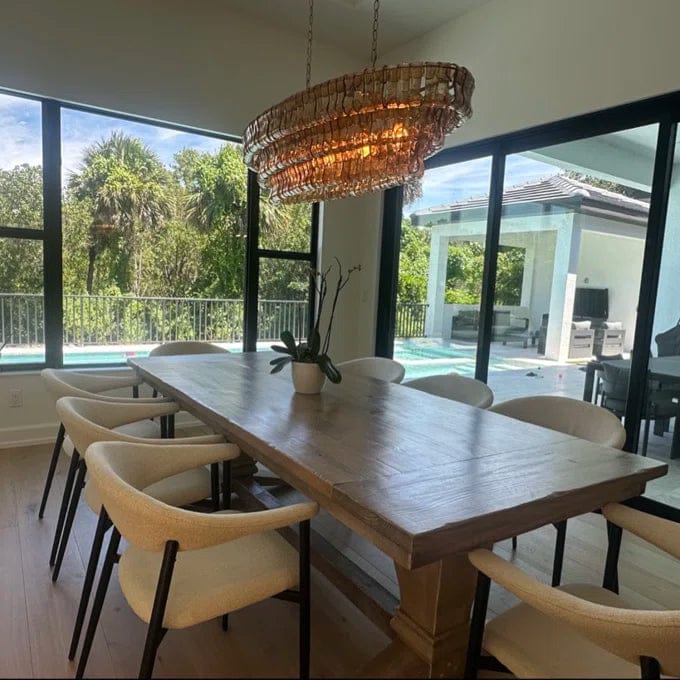 Customer photo review of Juliet Multi-Tier Oval Crystal Chandelier