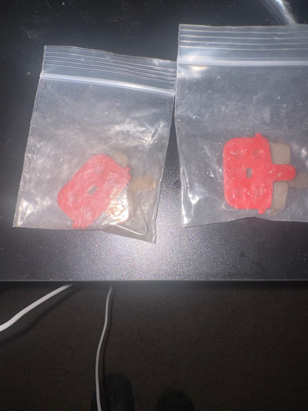 Customer photo review of T10 brake:A pair of brake pads