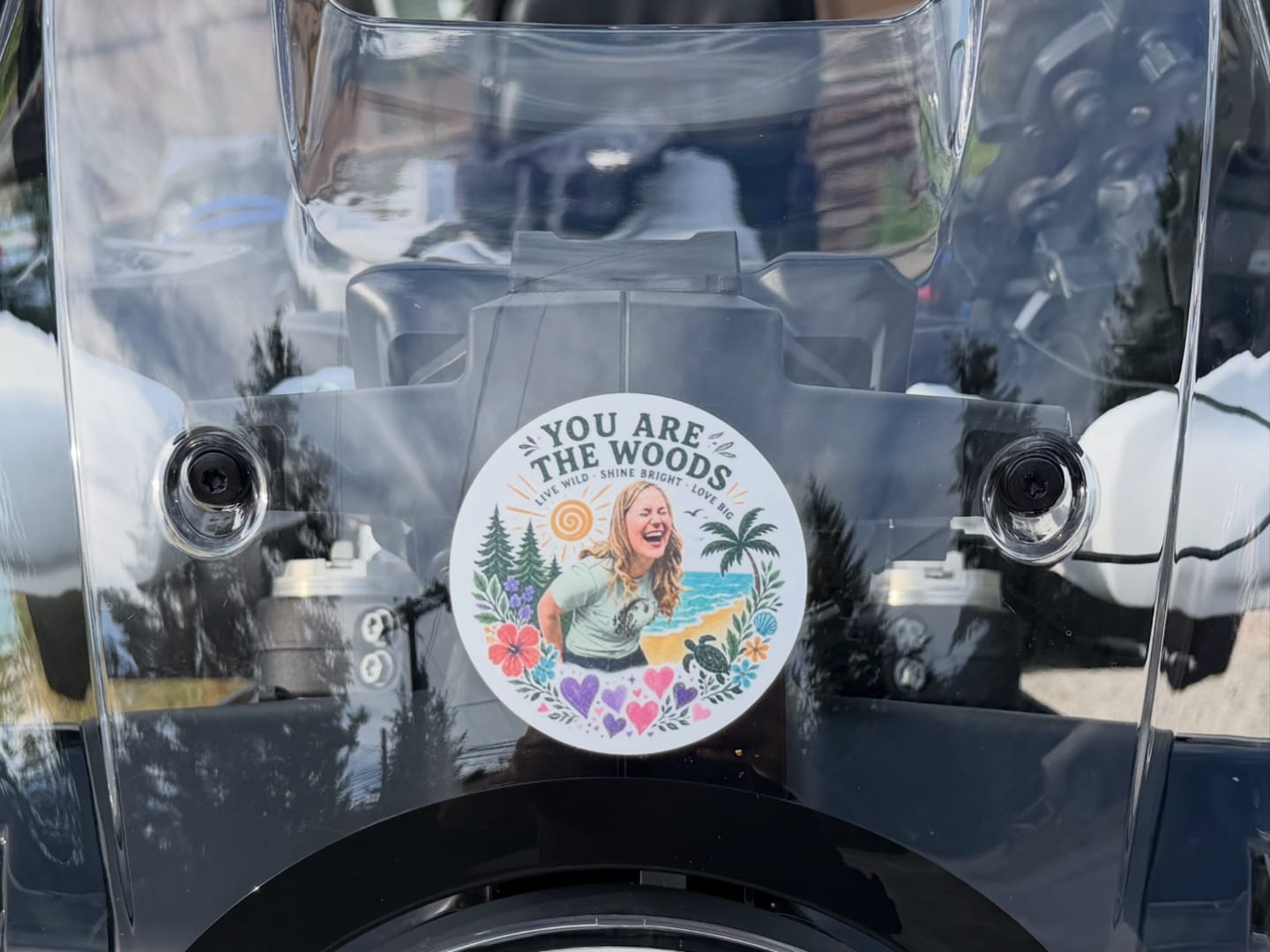 Customer photo review of 3" Vinyl Stickers (50 Pack)