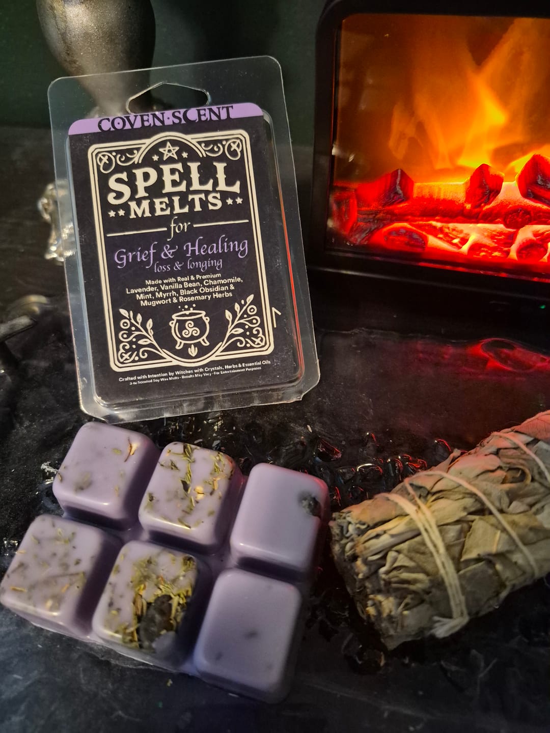 Customer photo review of Spell Melts for Grief & Healing Wax Melts