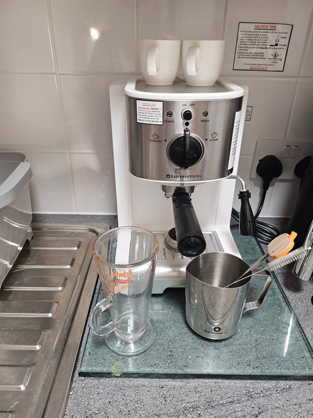 Customer photo review of 7-Piece EspressoWorks All-In-One Set - White