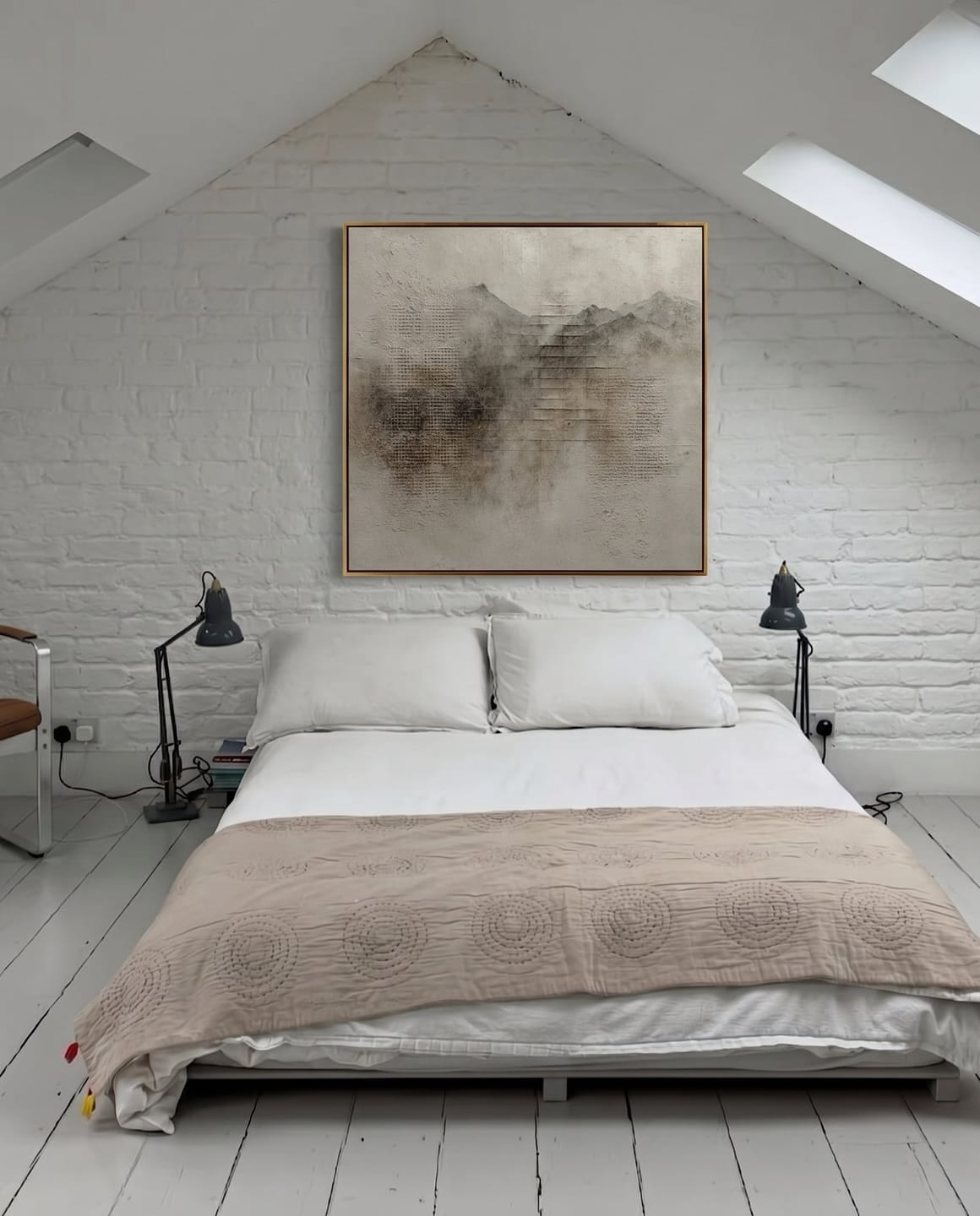 Customer photo review of Wabi-Sabi Abstract Mountain Range Wall Art -EV#0090