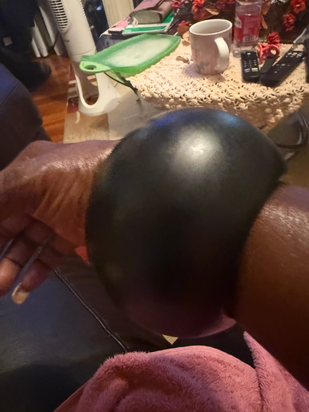 Customer photo review of Oversized Chunky Matte Bangle