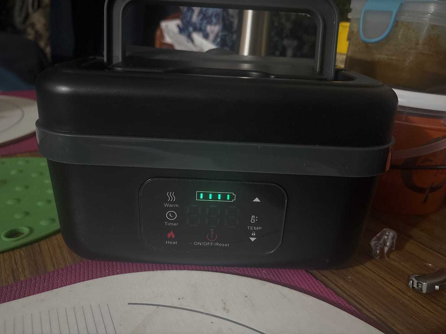 Customer photo review of Explorer Heating Lunchbox™ - Portable And Convenient