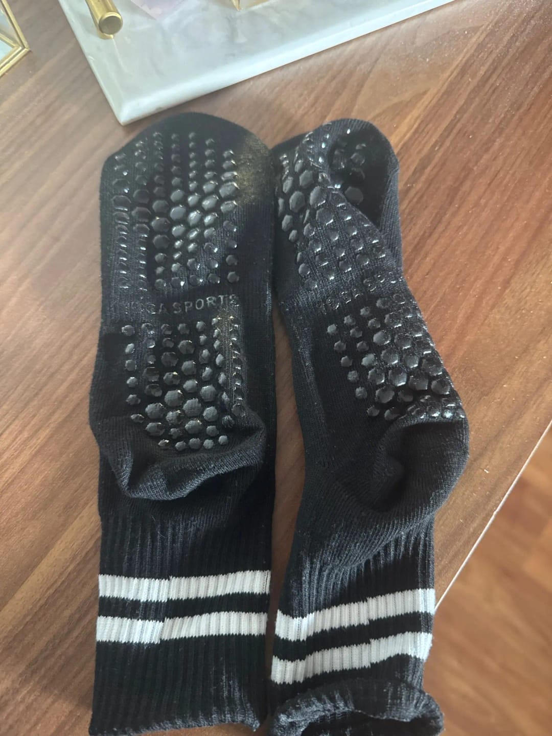 Customer photo review of Pack 6 Pares Calcetines Yoga Pilates Antideslizante Fitness