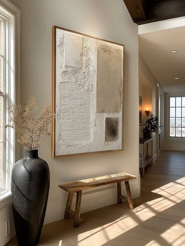 Customer photo review of Wabi-Sabi Abstract Heavy Textured Wall Art -LL#0254