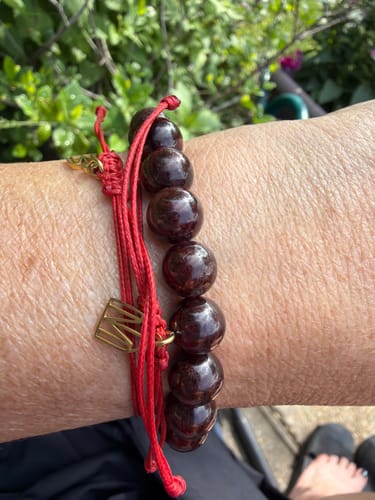 Customer photo review of Selavra Garnet Bracelet