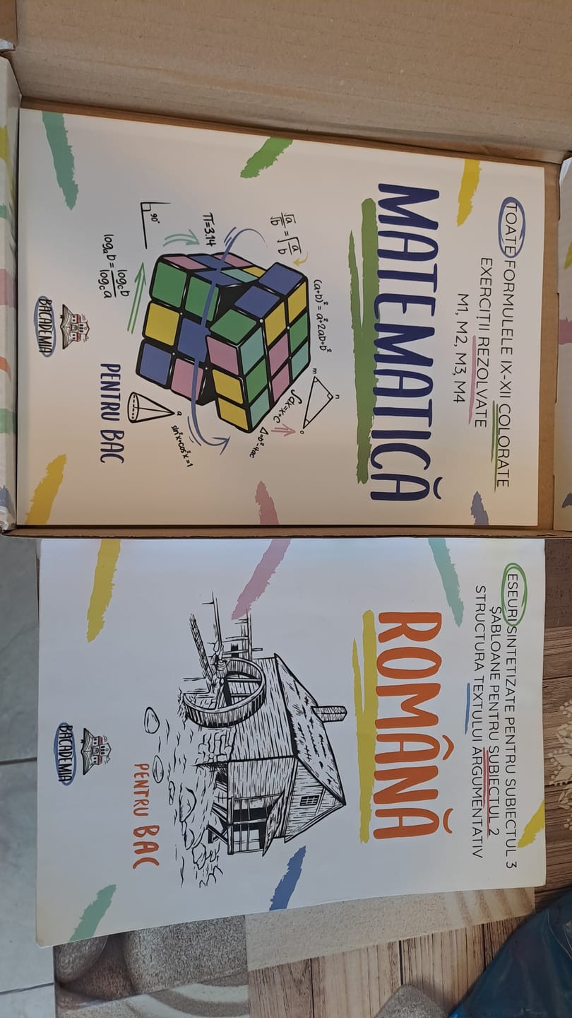 Customer photo review of Carte Matematică Bacalaureat (M1, M2, M3, M4) Bacademia