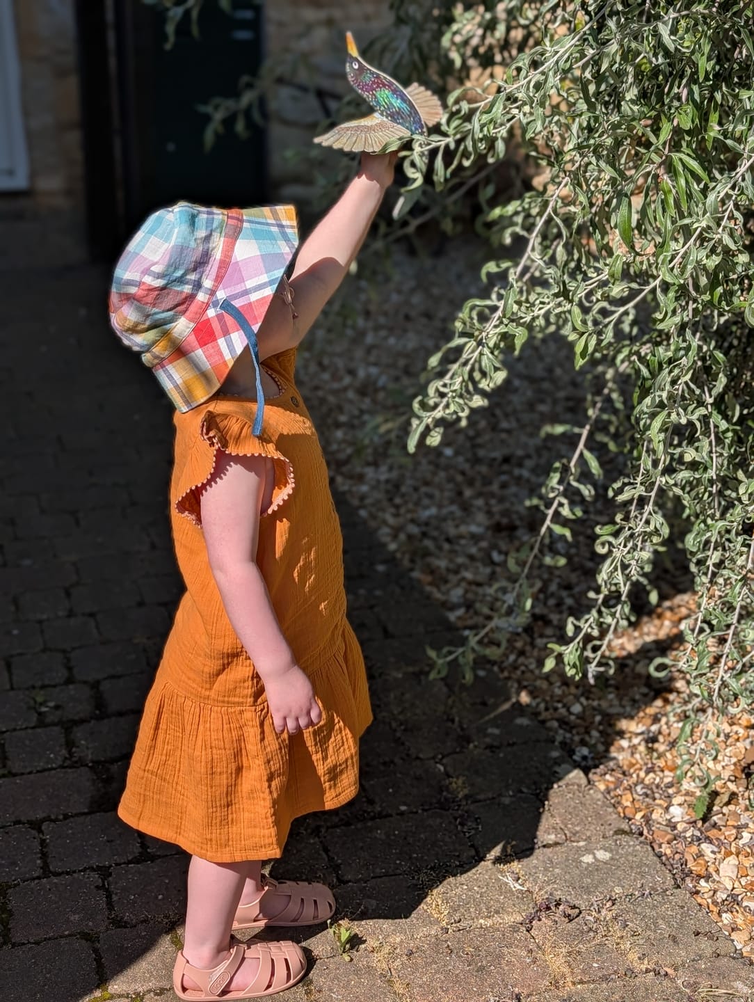 Customer photo review of Golden Ochre Dropped Waist Dress