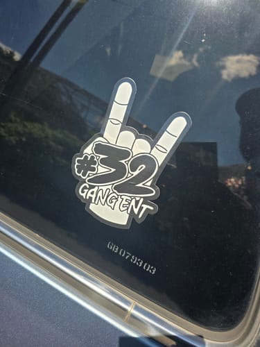 Customer photo review of 32 GANG DECAL