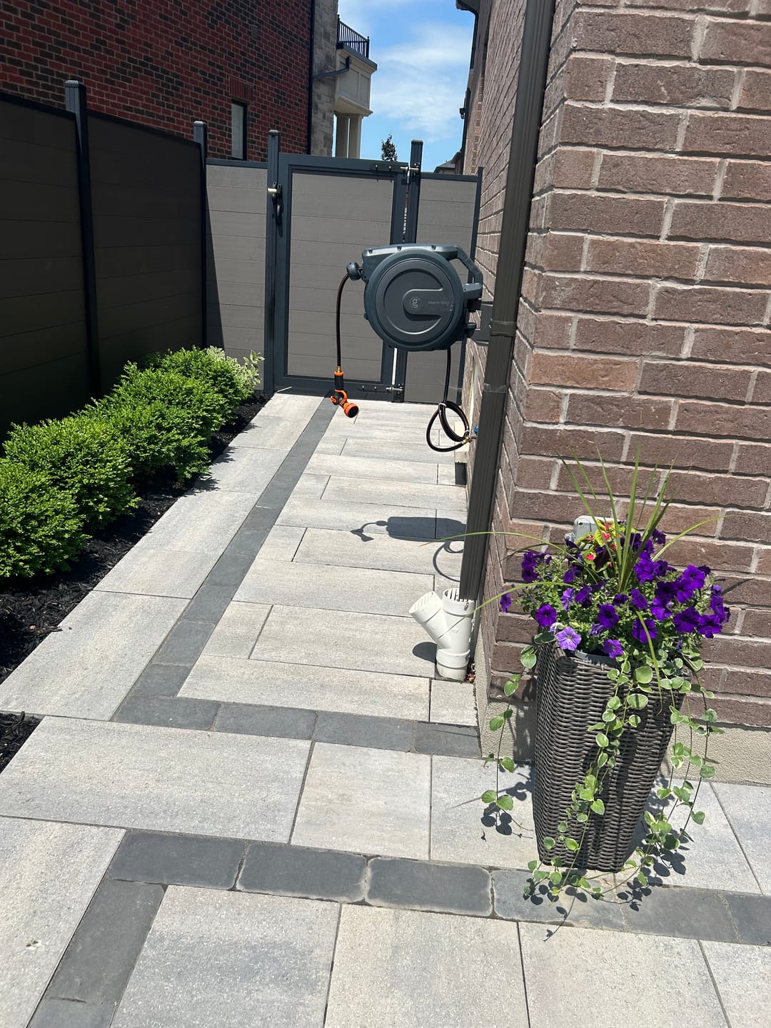 Customer photo review of Retractable Garden Hose Reel-1/2in-100ft