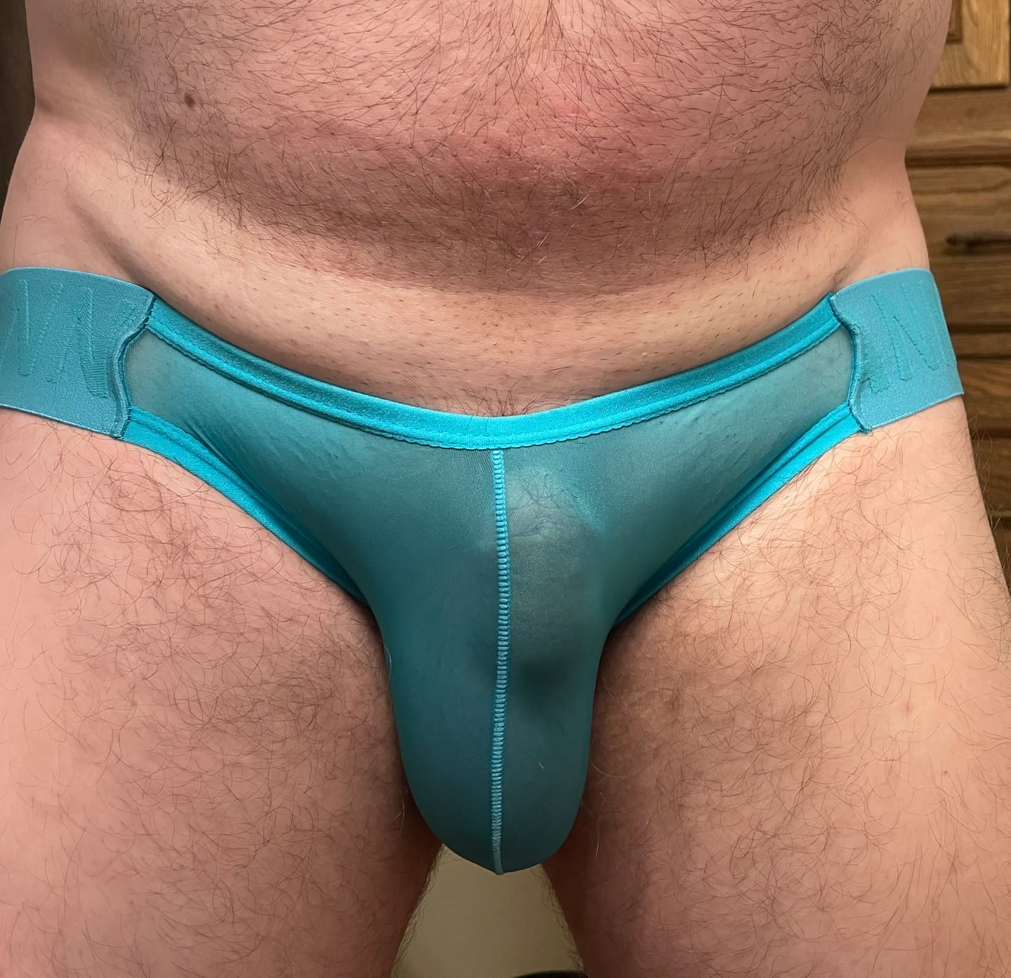 Customer photo review of 2 Pack Men's No-Waistband Jockstrap with Textured Pattern