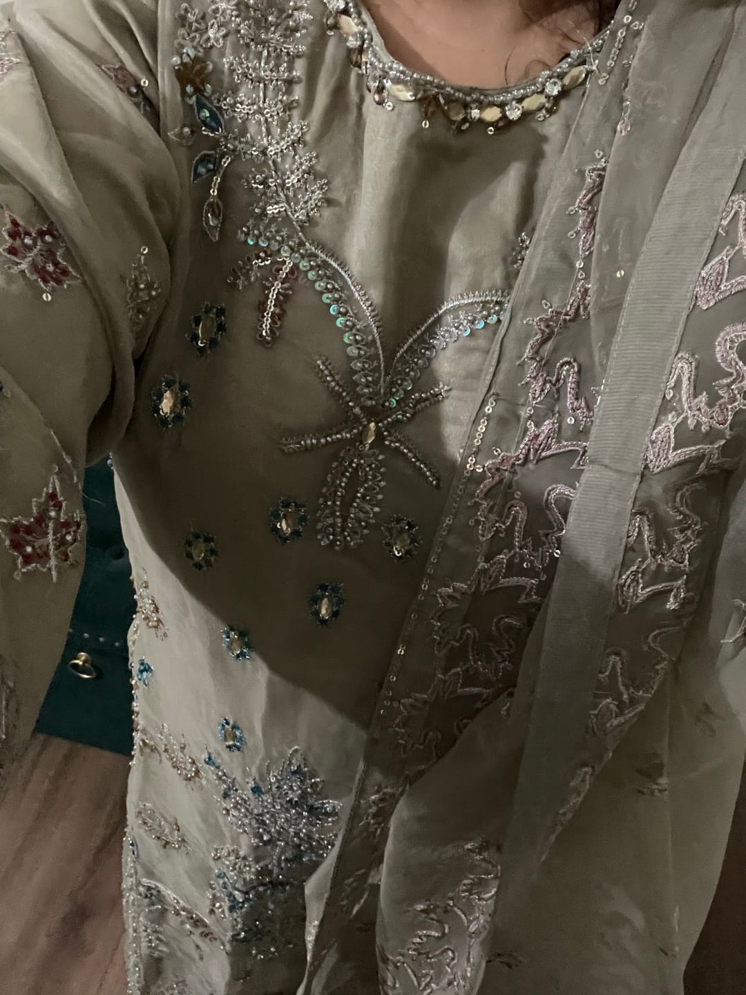 Customer photo review of Tehwar  - Luxury Festive Collection With Dupatta  - Ready to Wear Sd378