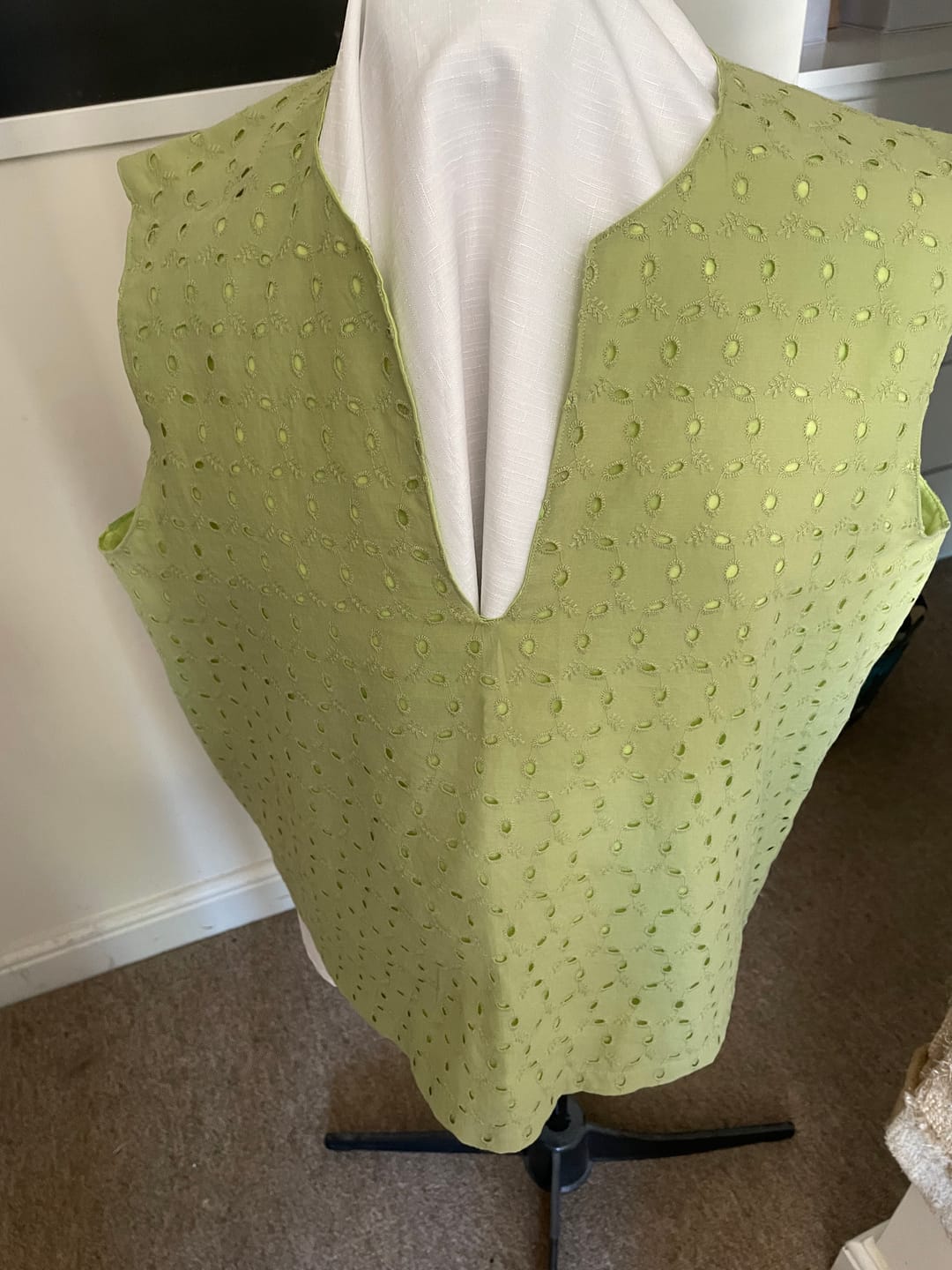 Customer photo review of Luxurious Cotton Broderie Anglaise - 60" Wide - Variations Available