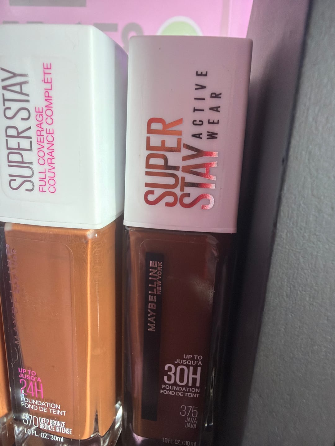 Customer photo review of Maybelline Super Stay Liquid Foundation #375 Java - Wholesale 12 Units (K30313)