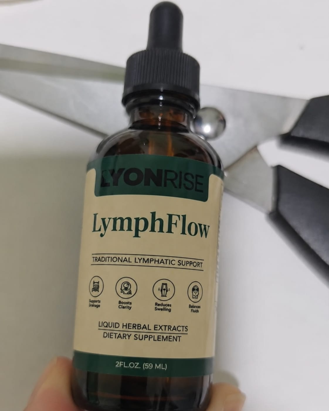 Customer photo review of LyonRise LymphFlow - טיפות טבעיות לתמיכה בגוף