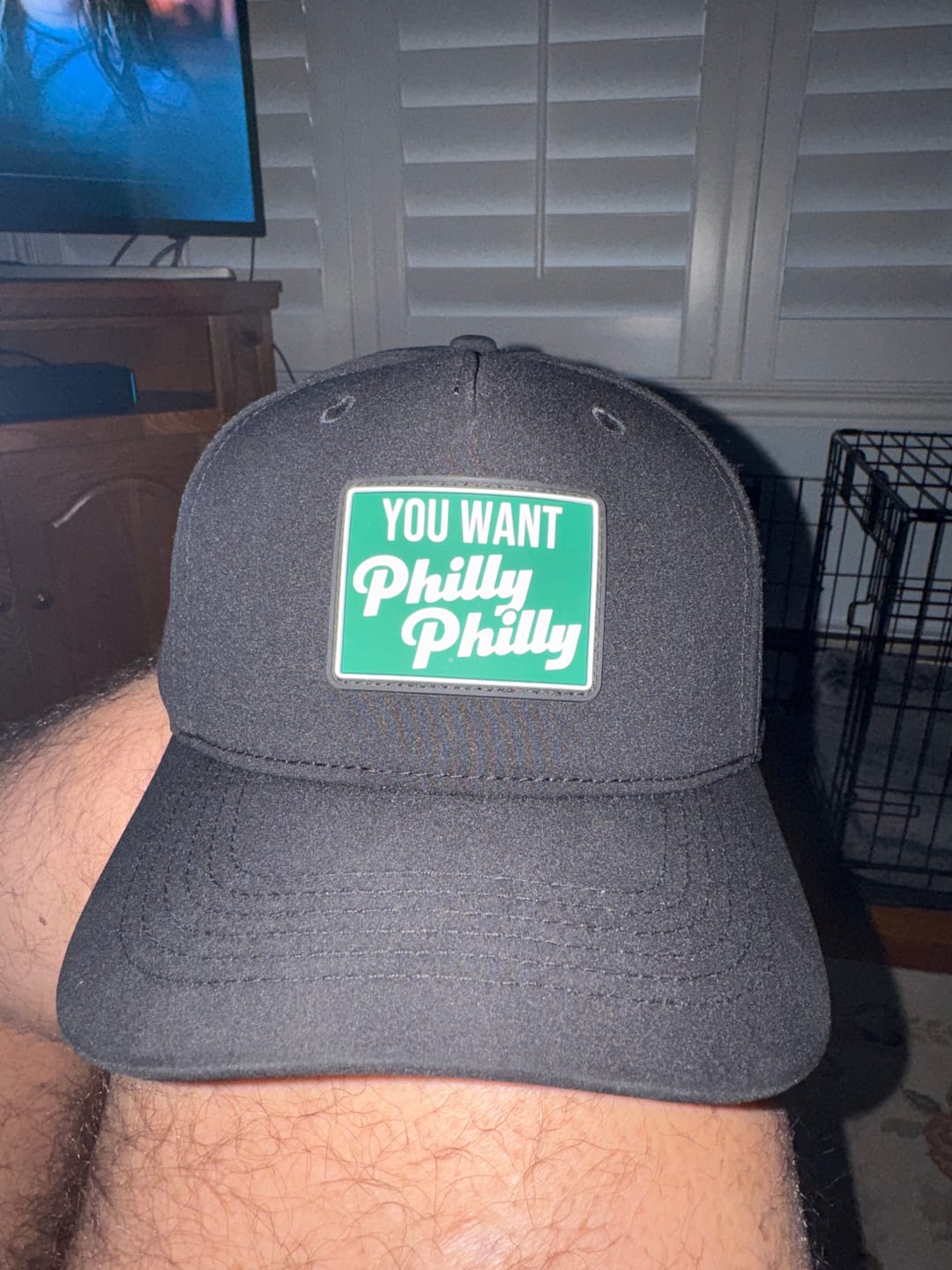 Customer photo review of “You Want Philly Philly” Performance Hat - Black