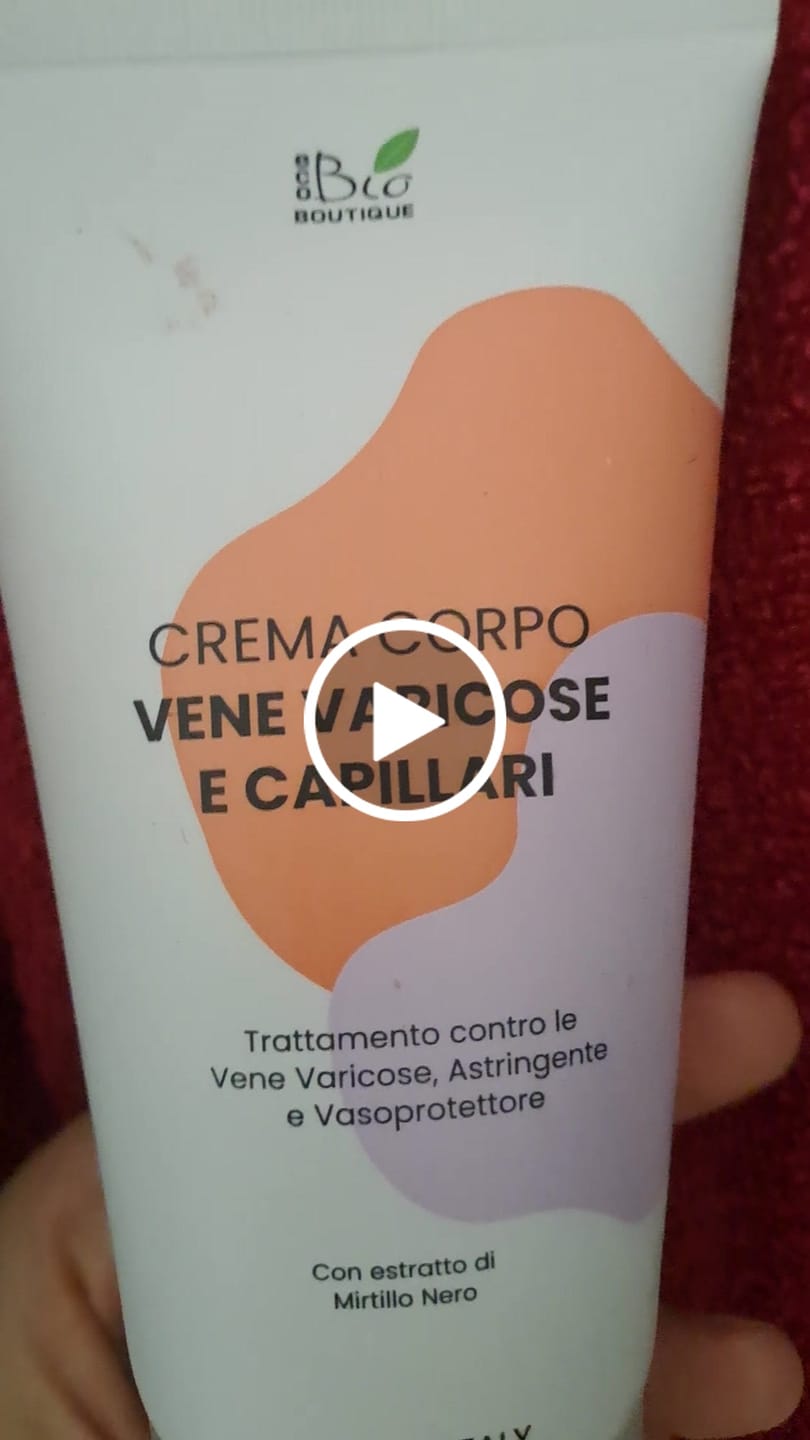 Customer video review of Crema Vene Varicose e Capillari