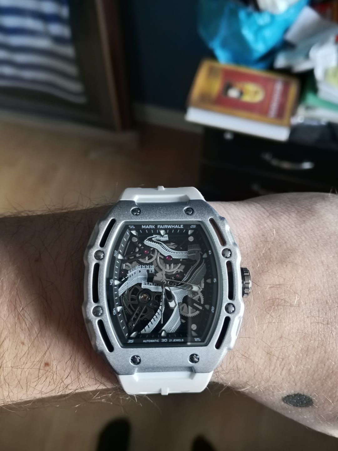 Customer photo review of Mark Fairwhale FW-6870 LUXORVAN - Men’s Luxury Skeleton Watch