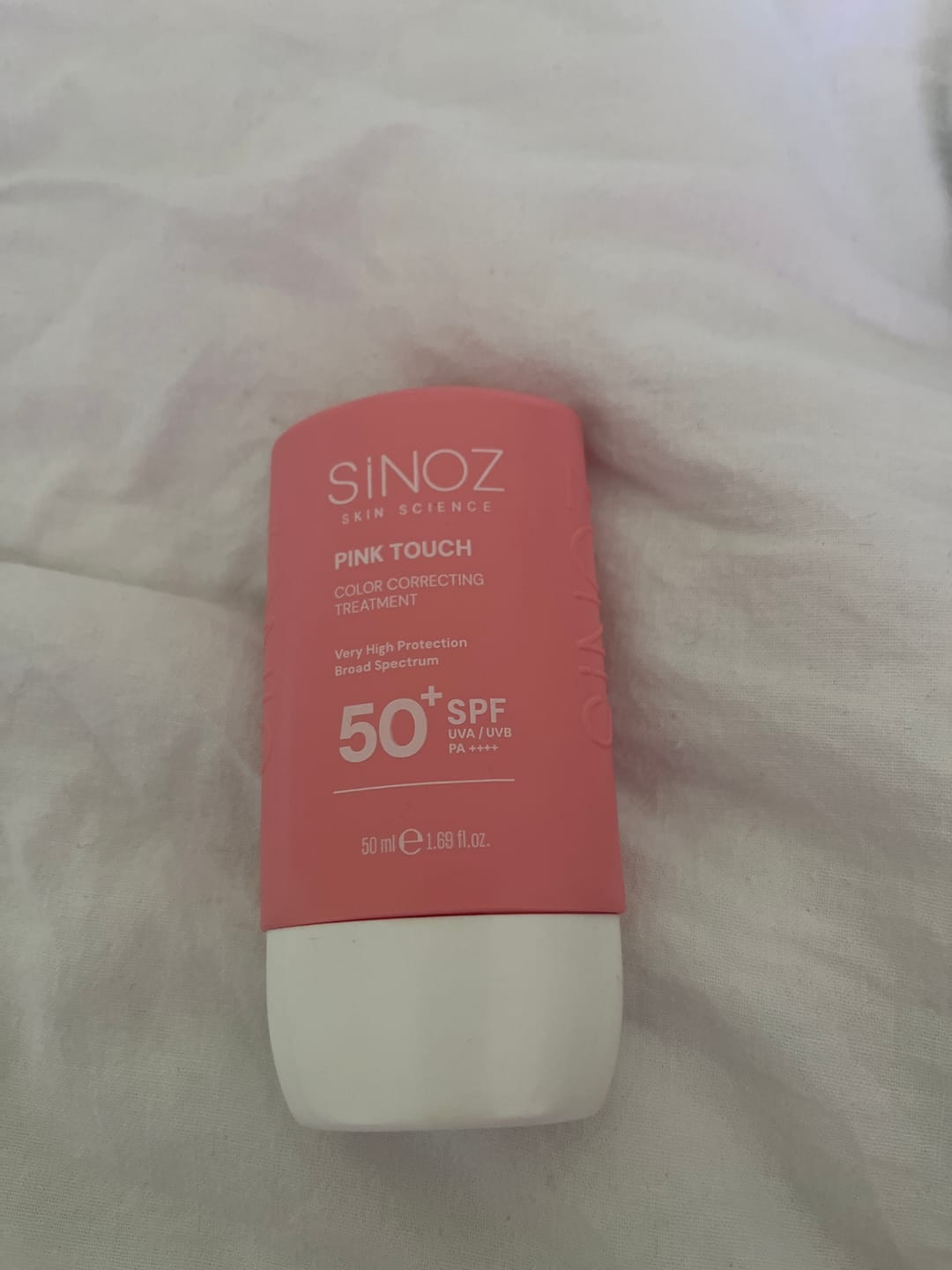 Customer photo review of Mineral UV filter - Pink Touch Color Correcting Treatment