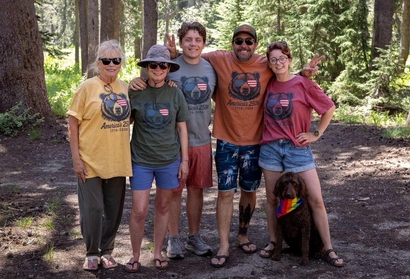 Customer photo review of 250th Bear Shades T-Shirt