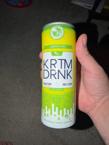 Customer photo review of KRATOM BEVERAGE - LEMON FIZZ - 130MG - 4 PACK